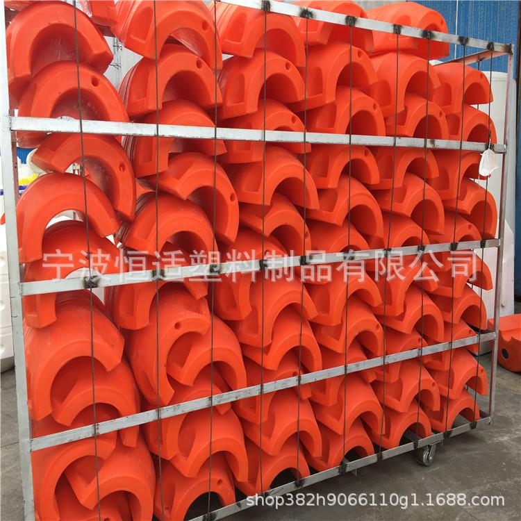 聚乙烯管道浮体内径280浮筒PE材质防撞水上抽沙浮桶报价