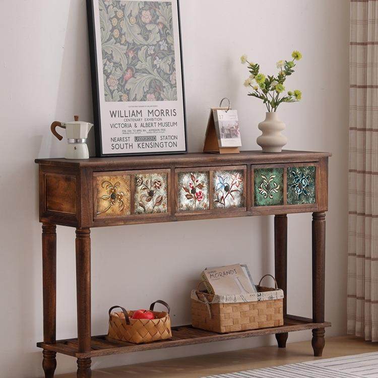 美式实木入户玄关柜隔断柜复古客厅置物柜中式长条玄关桌极窄靠墙,鲜花速递/花卉仿真/绿植园艺,割草机/草坪机,淘宝优惠券,粉丝福利购,淘宝优惠卷