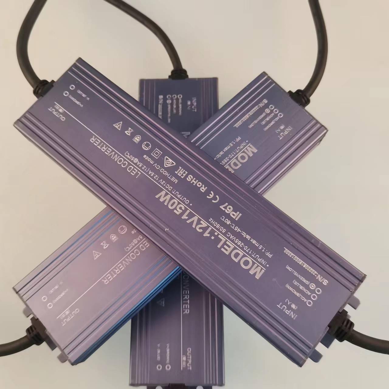 现货DC12V户外防水电源150W开关电源足功率监控5A变压器