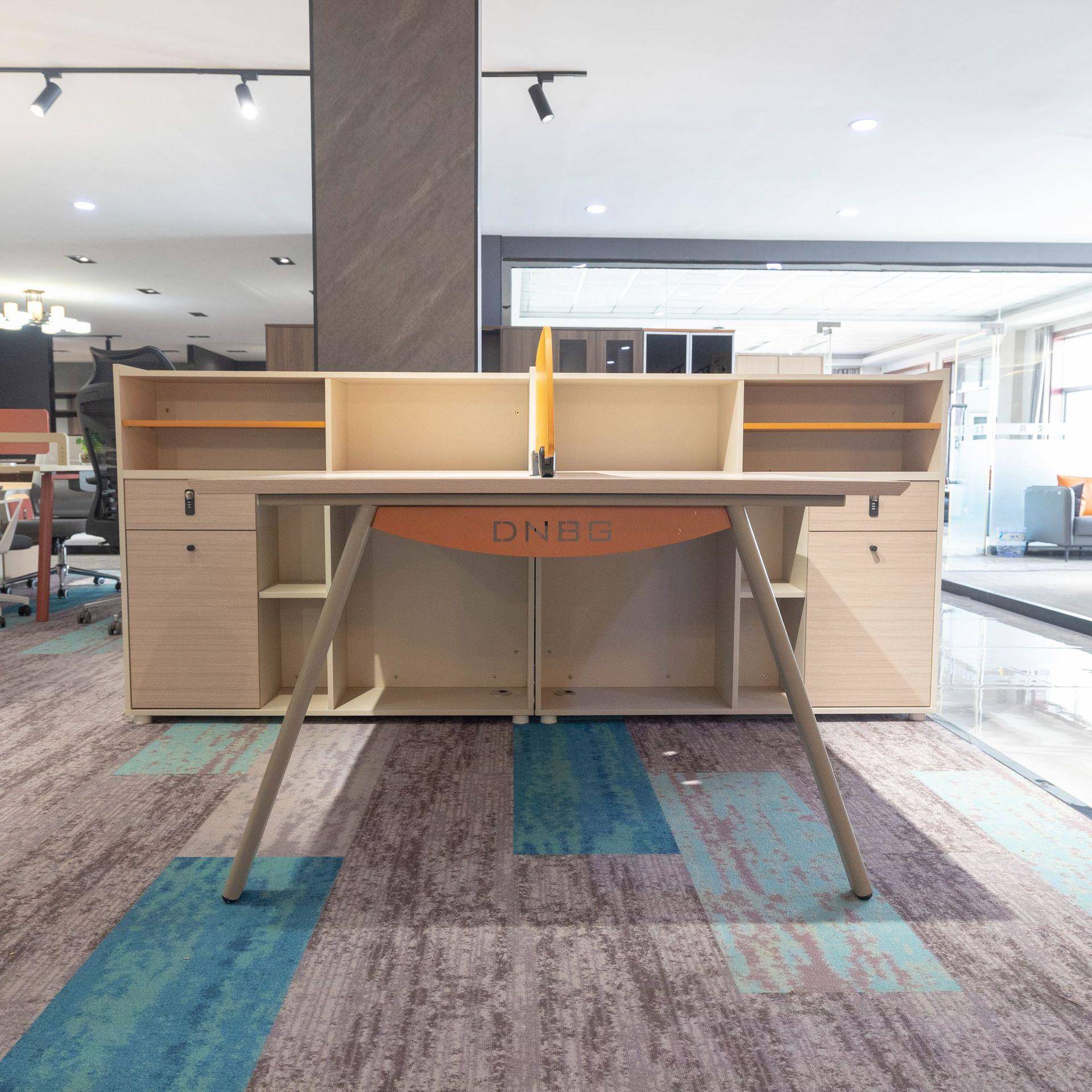 职员办公室办公桌子员工电脑桌简约现代隔断屏风工作位