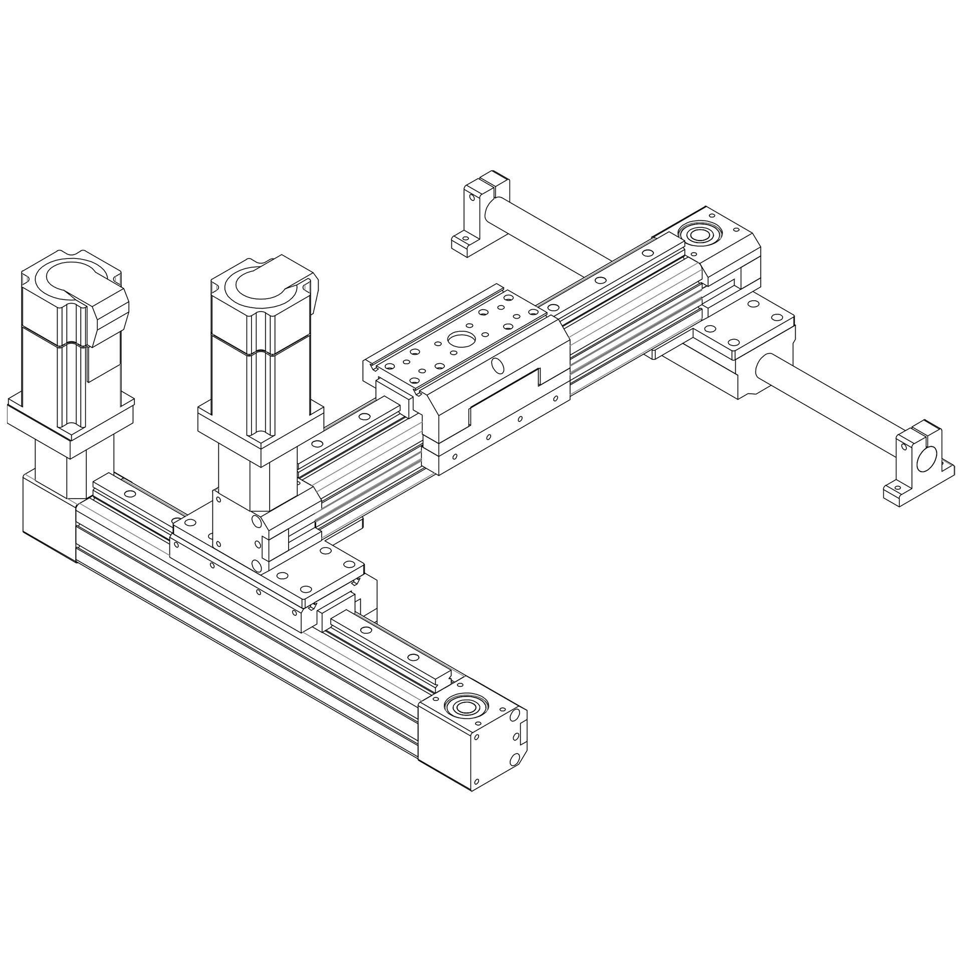鼎诚DC64直线模组同步带线性模组五轴喷油机同步带直线滑台模