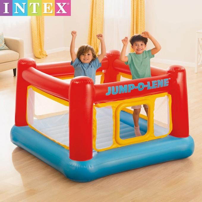 INTEX48260儿童充气城堡室内蹦蹦床家用跳跳床游戏屋淘气堡玩具