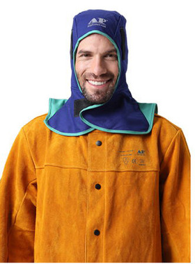 友盟 AP-6670 蓝色阻燃布全护式焊帽