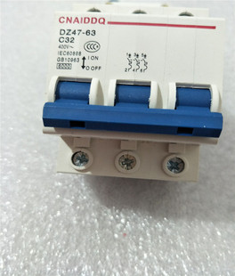 小型断路器 空气开关 三极DZ47-100/3P D 125A 50A 63A 80A 100A