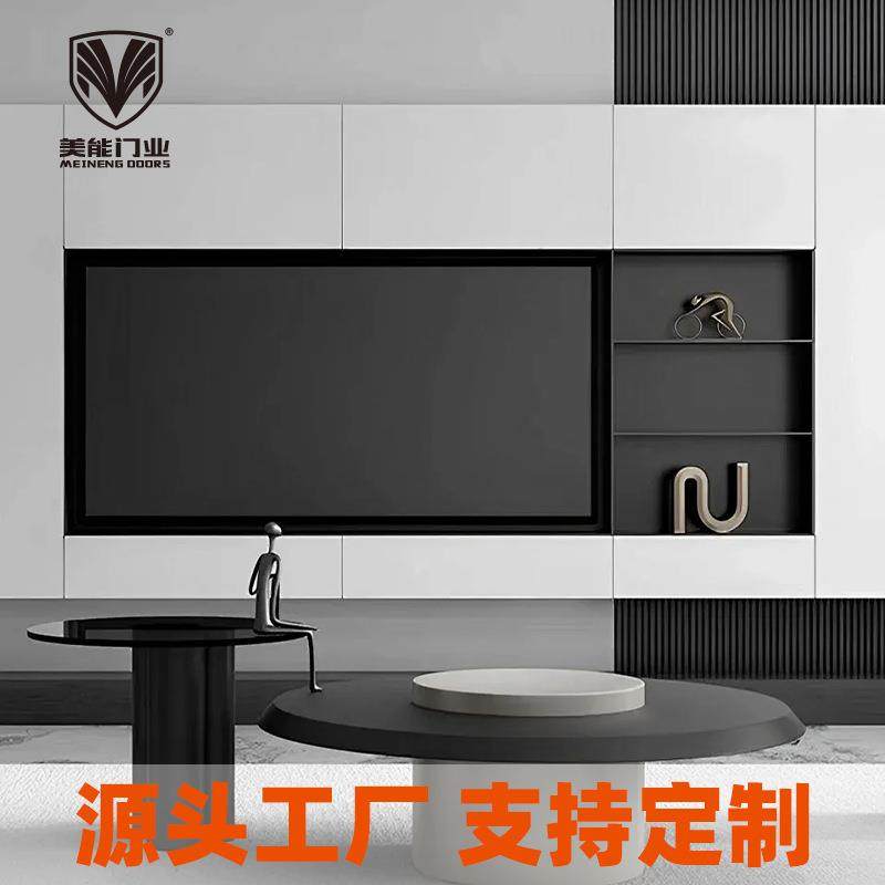 轻奢家用铝合金嵌入式电视剧壁龛电视柜简约大气金属龛壁柜