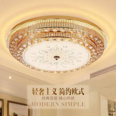 新款卧室灯LED吸顶灯圆形客厅水晶灯餐厅灯走廊灯主卧室婚房灯具