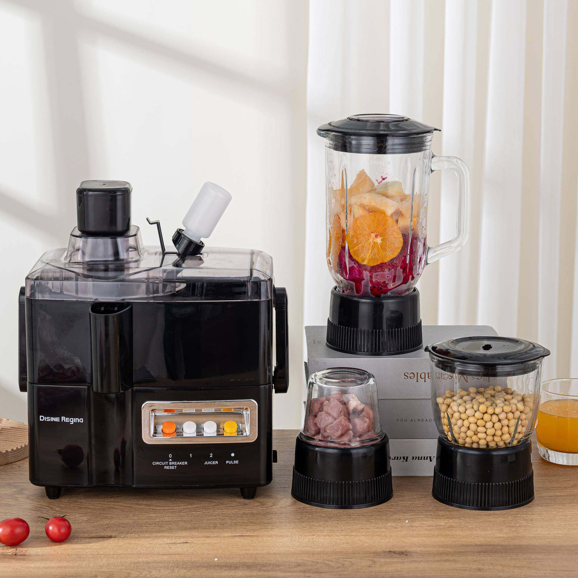 多功能四合一榨汁机外贸出口英文欧规果汁JUICERMIXERGRINDER