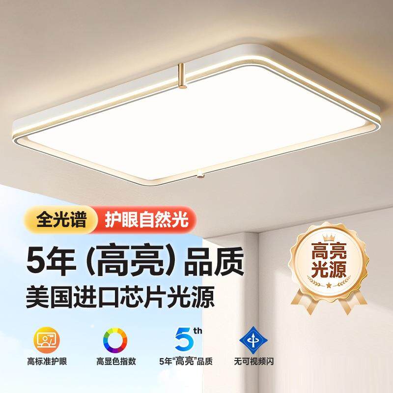 农村自建房大气客厅主灯吸顶灯现代简约轻奢2024新款广东中山灯具