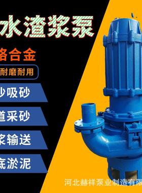 ZJQ潜水渣浆泵矿浆输送泥浆泵火电厂水力除灰疏浚河道抽沙排污泵