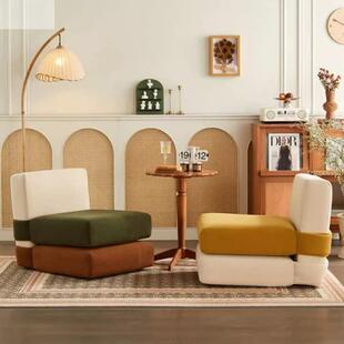 豆腐块懒人沙发椅单人榻榻米可躺可睡小户型客厅组合休闲卧室躺椅