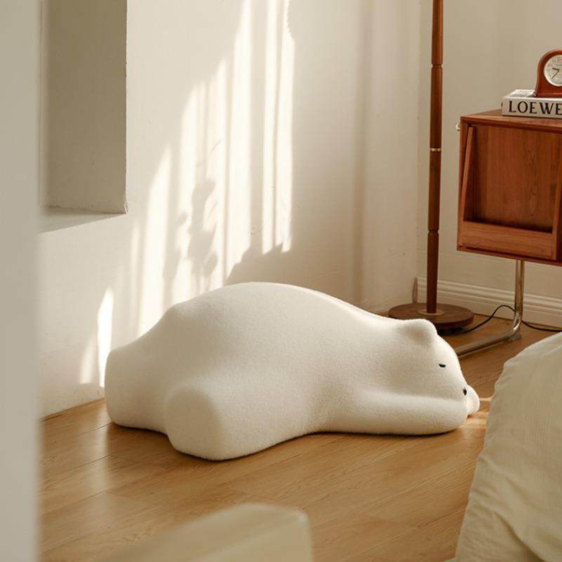 北欧布艺单人沙发靠背椅设计师款定型棉趴趴熊客厅午休躺椅休闲椅,基础建材,脚轮/万向轮,淘宝优惠券,粉丝福利购,淘宝优惠卷