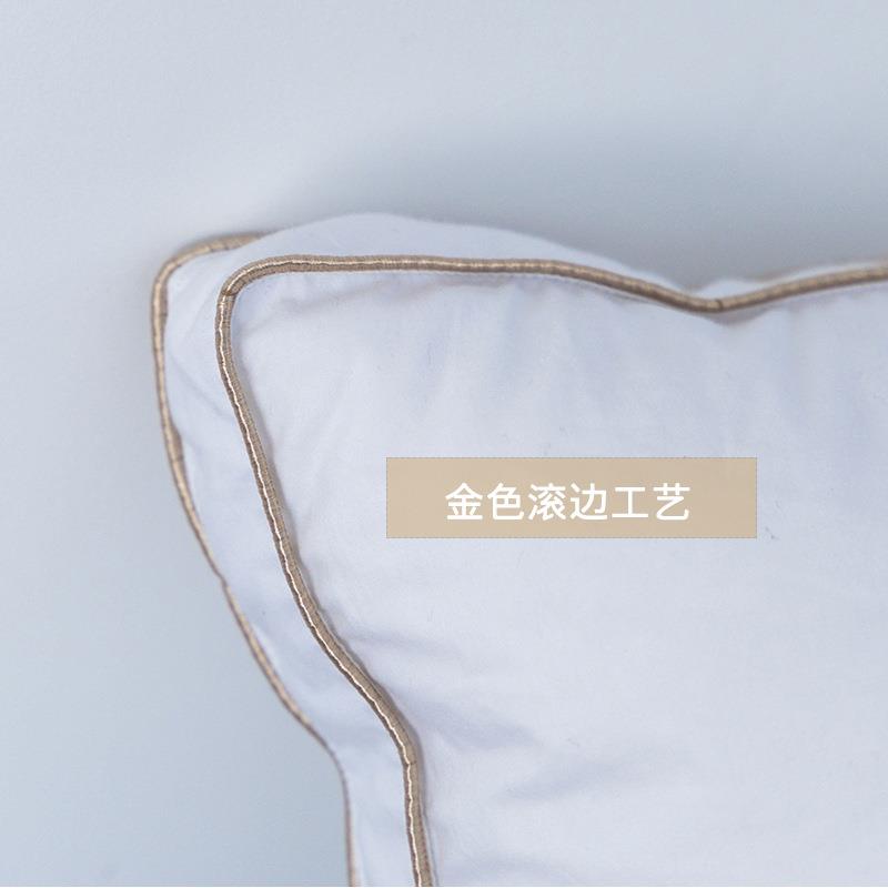 羽亲鹅绒枕成人羽绒枕芯羽绒靠枕羽绒靠垫枕头制作中记忆棉新品