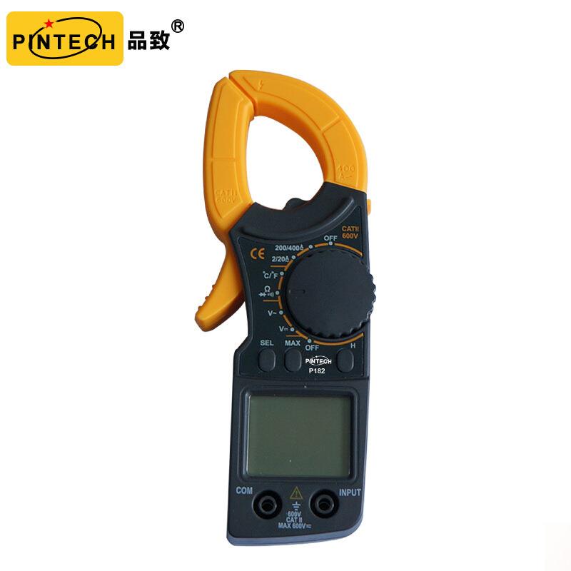 PINTECH品致钳式万用表P182数显电流电压表600V小型电工电阻数字