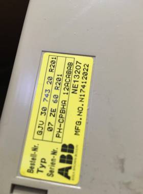 ABBCPU07ZE60R201orderNo:GJV3074320R201Geb/07ZE6