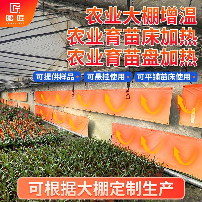 农业电热膜育苗床加热大棚冬季保温防冻害蔬菜大棚增温