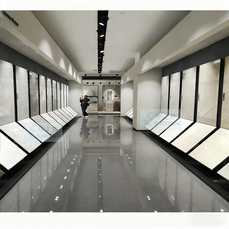 瓷砖样品展架挂墙面立式架冲孔条石英地砖样板展示架展厅置物架