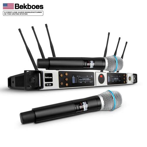 直销远距离无线一拖二分集麦克风家用KTV专业舞台演出k歌话筒