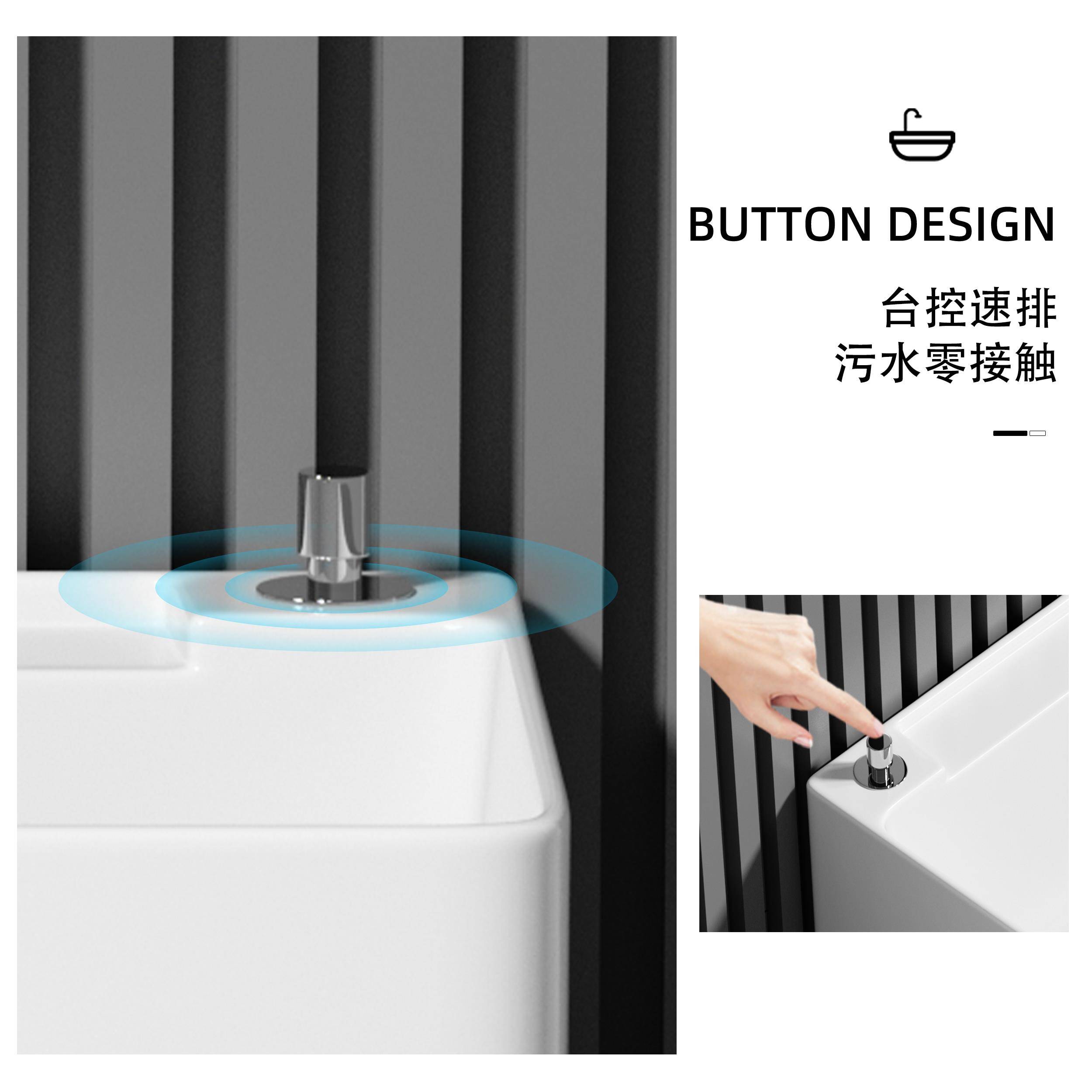 3YV5特长拖把池阳台家用卫生间洗拖布池号落地式户外庭院陶瓷墩布