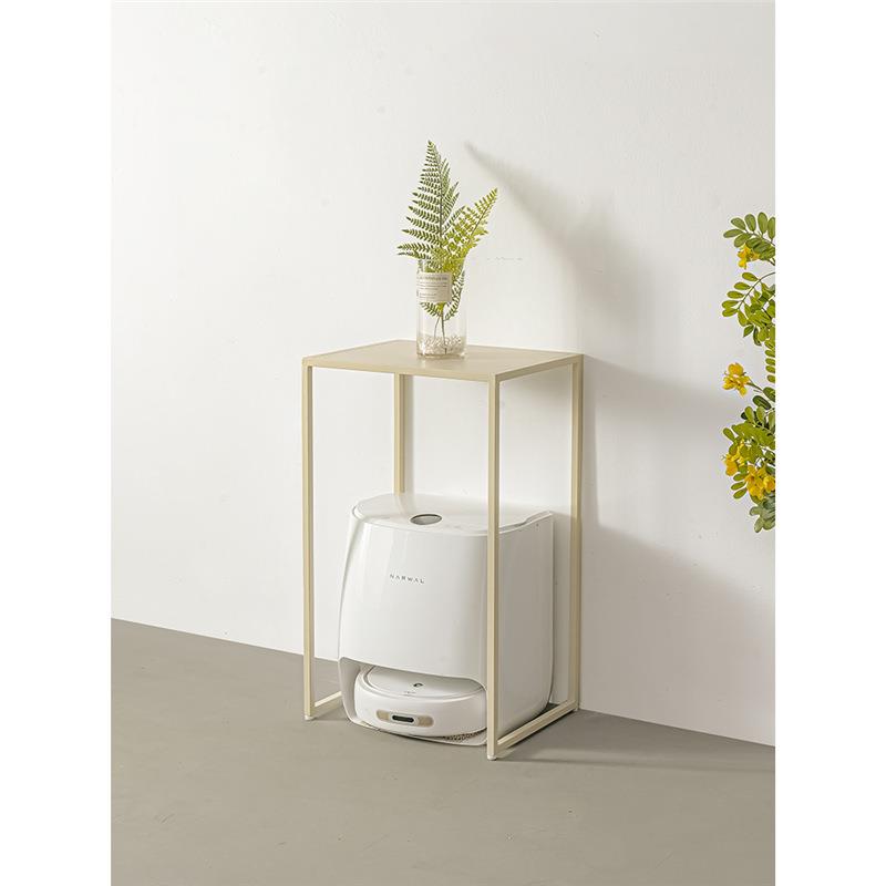 单层行李箱架子扫地机器人收纳柜置物架阳台高脚盆栽花架小夹缝桌