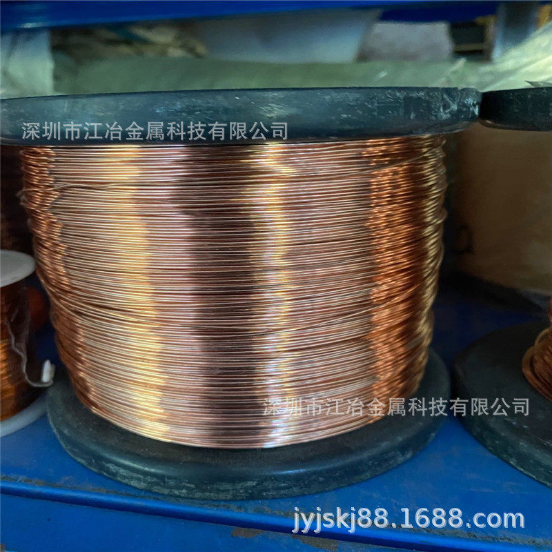 紫铜线现货 直线 扁线 扁铜条1x3 1x4mm TU2无氧紫铜线 红铜扁线