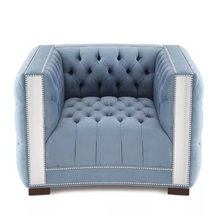 北欧轻奢现代设计师网红意式美式沙发网红别墅区售楼部精品酒店椅