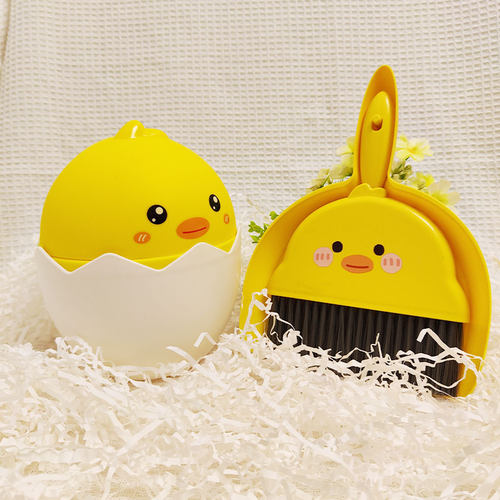 摇盖式蛋形可爱卡通桌面垃圾桶