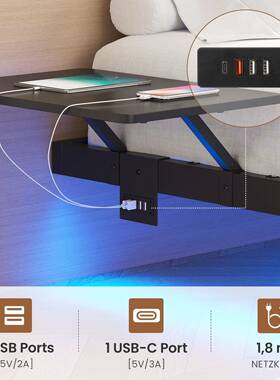 BNW悬浮床骨铁艺床民宿排网红无床头双人轻主卧空奢铁床公寓悬床