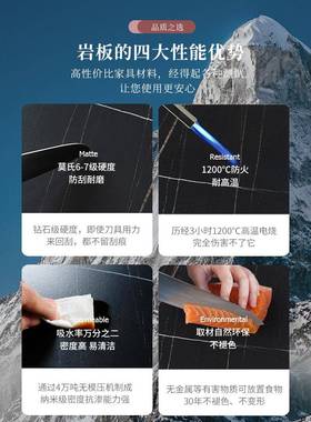 意式餐计ZG-63231桌极简圆桌岩板小户桌型家用圆形餐饮桌设师餐店