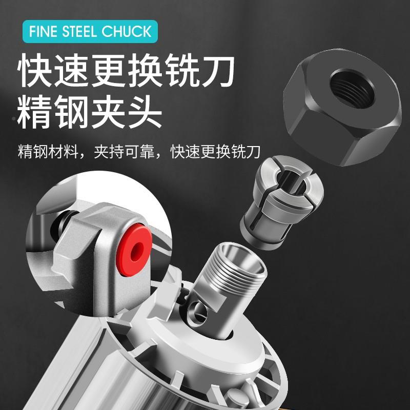 锂电修边机木工开多功刷雕刻能机铝塑板槽工具家用电木OXA铣无小