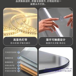 朵化妆镜轻室智能镜壁挂式 异形奢镜NOR灯发光浴镜网红梳妆云台镜