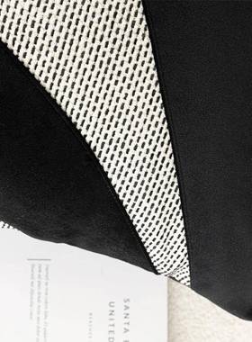 简现代样板间抱枕黑色包异形拼接靠枕约沙发OFY靠垫轻奢枕酒店靠