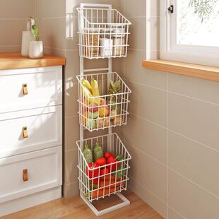 厨房蔬菜子置物架转角落多层20篮cm窄菜L形挂篮款挂篮放架子水果