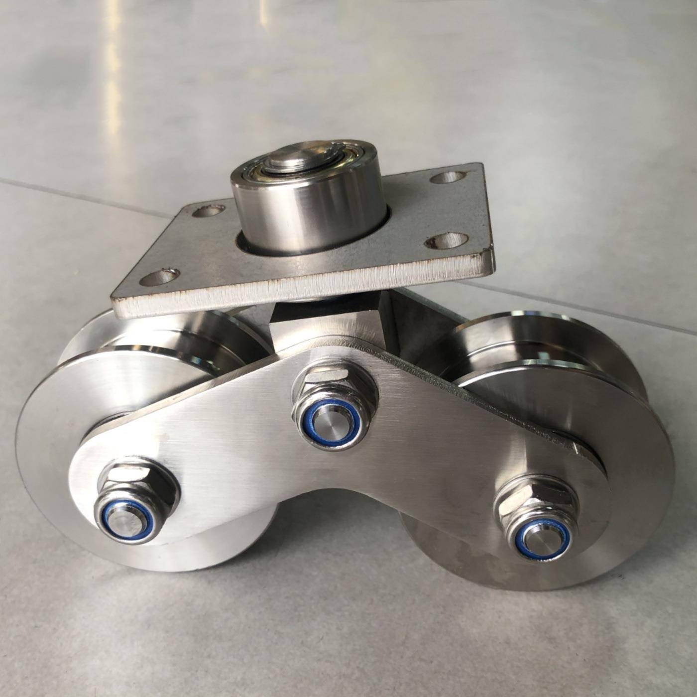 不锈钢万双重型万向轮-大门门窗04向V轮型U型H型槽滑轮承重轴承3