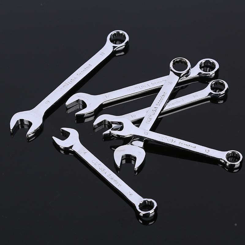 厂家货源用扳轮手套装镜工面镀铬14件套汽保RHX配货具内六角棘两