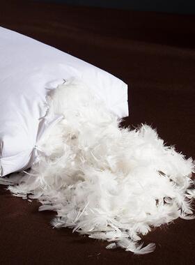 9白绒羽酒绒鹅枕芯五店单DL人5家用枕头好眠扭花立体枕