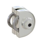 不快锈钢指纹玻璃SGL250C能门锁简约单物开双开免打孔智锁生速识