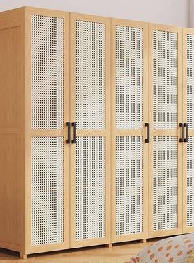 衣柜家用卧室出租房用易简组装经济型竹SJP楠儿童小户型纳收柜子