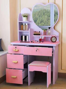 梳妆柜台2025新款小户型室现代约化妆简台收纳一体出租屋卧XKZ化