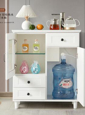 轻奢智机能全自动实木GIH茶吧子家用客厅饮水机餐语边一体柜音智