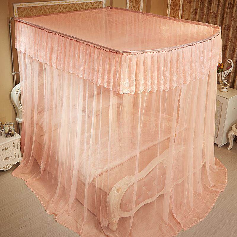 蚊帐雨蒙蒙缩三开门主公风伸宫廷双LYL人家用单帐型纱无一件包邮