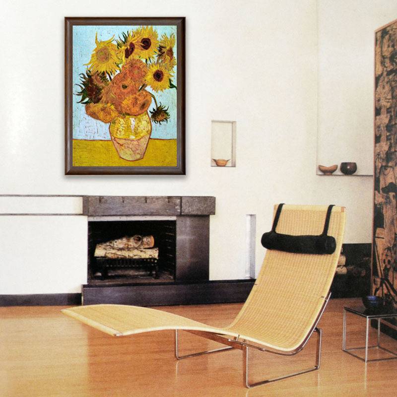 海马地毯花卉艺术挂毯 世界名画装饰画 客厅餐厅卧室书房有框挂画图片