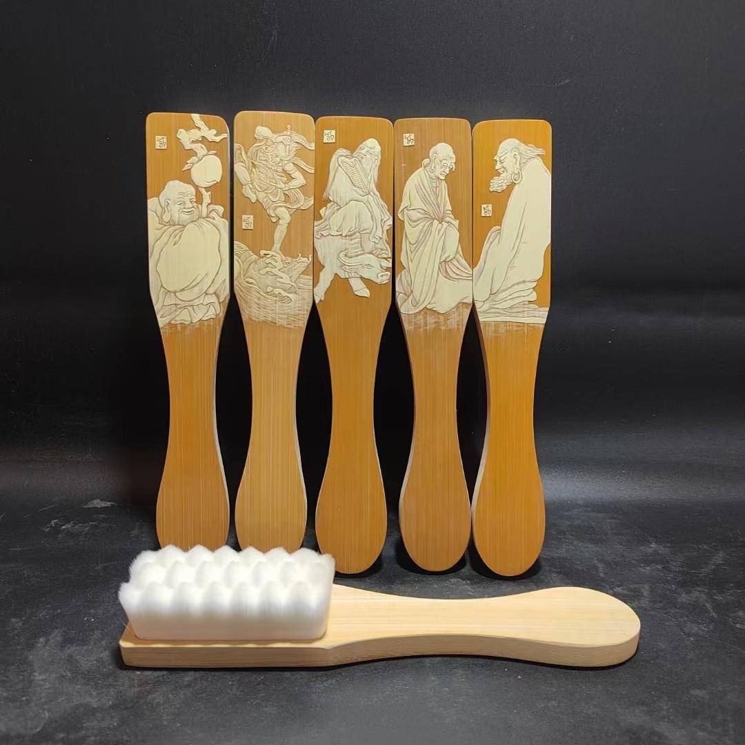 手工雕刻文玩刷马毛万毛清灰提亮桃金刚PCW核包青上色刷子浆留雕