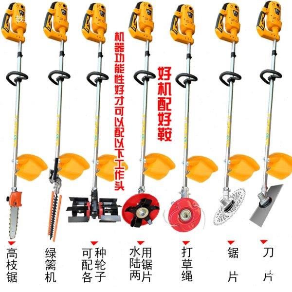 机甄选22v插电割草0机48-7园2V电车割草后置电机农用UYA果用机