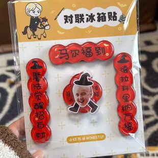 小红书同款哈利波特马尔福对联冰箱贴可旋转亚克力磁吸装饰收藏11