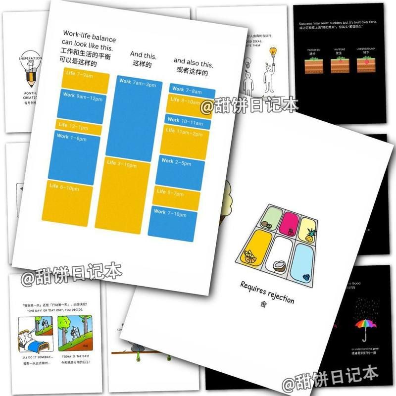 96张内在力量贴纸自我成长自律学习计划自我鼓励小知识自粘笔记本