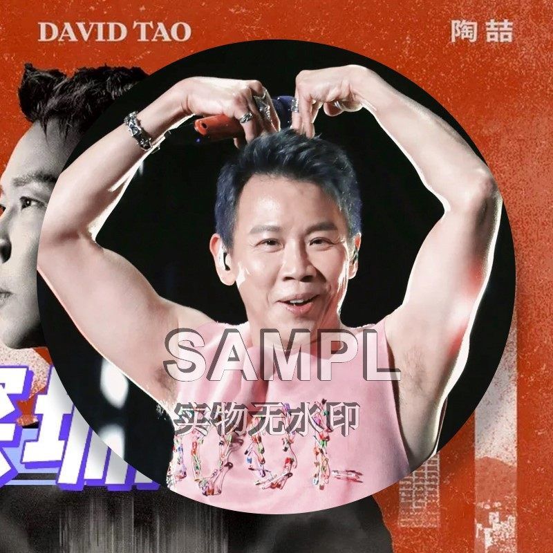 陶喆新款周边明星演唱会同款吧唧镭射马口铁徽章谷子胸针痛包挂件