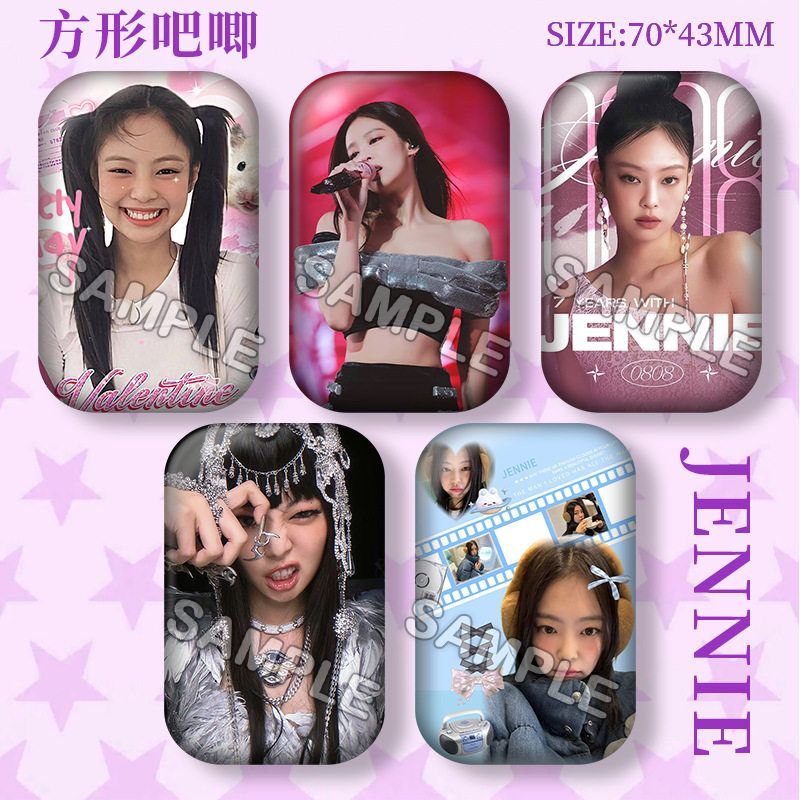 金珍妮Jennie演唱会周边方形吧唧