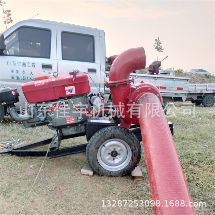 手抬式消防水泵汽油机抽水泵便携式可移动柴油 灌溉抽水机