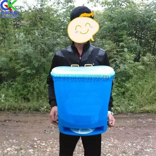 农用电动撒肥机 背负式撒肥播种器 QK-23型鱼塘养鱼饲料撒播机