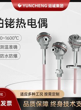 适配WRP-130高温铂铑热电偶B型R型S刚玉管1600℃防爆耐高温温度传